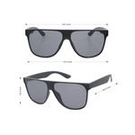 7026 Wrap Sunglasses (Unisex) - Black